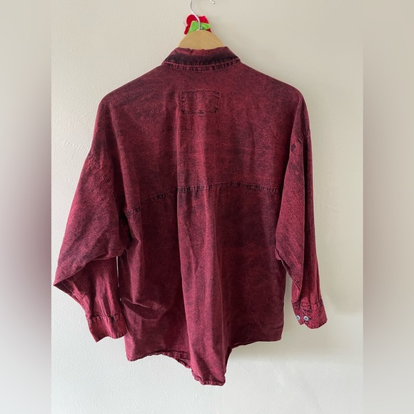 Retro Acid Wash Button Down by Maxx - Picture 2 of 3